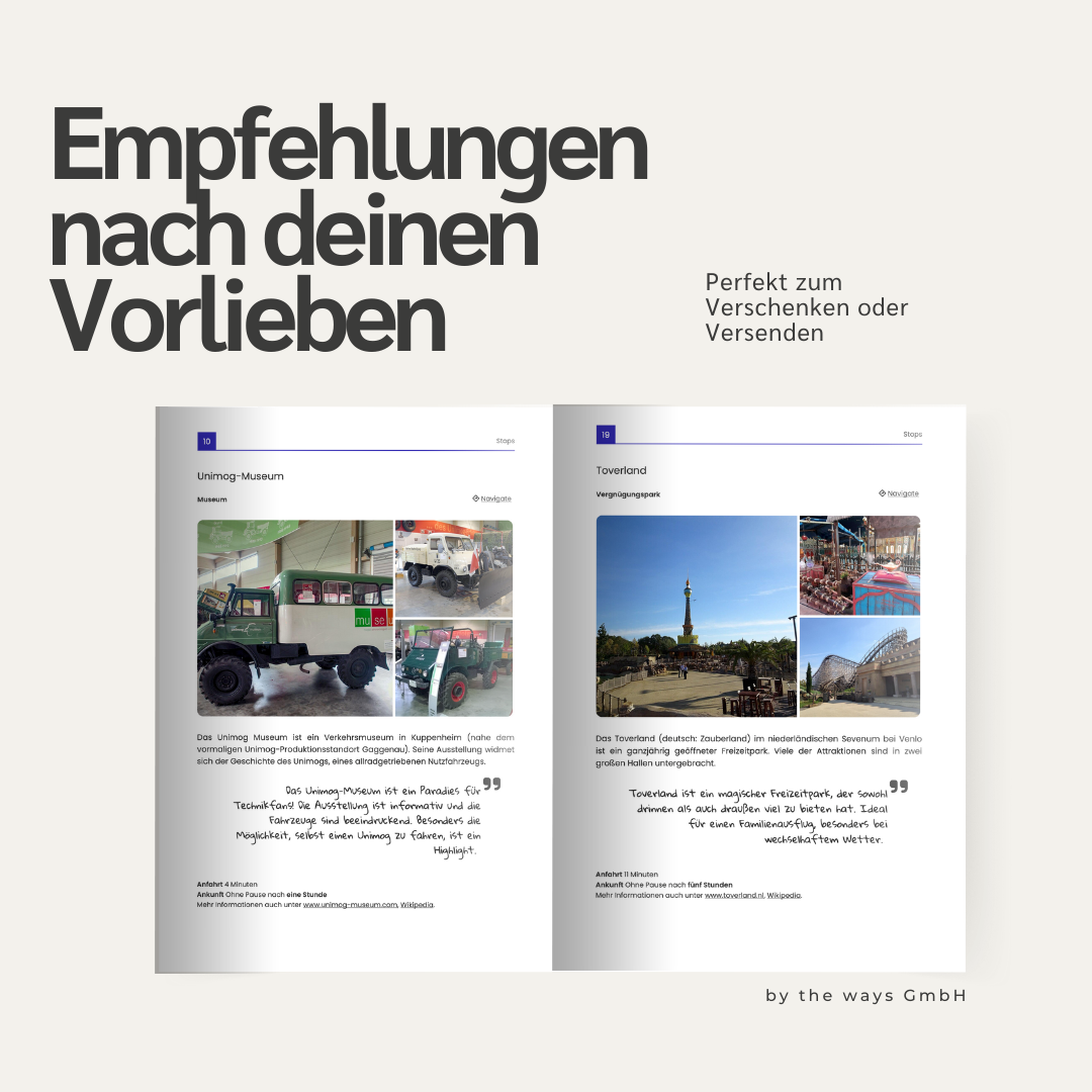 Persönliche Reiseroute